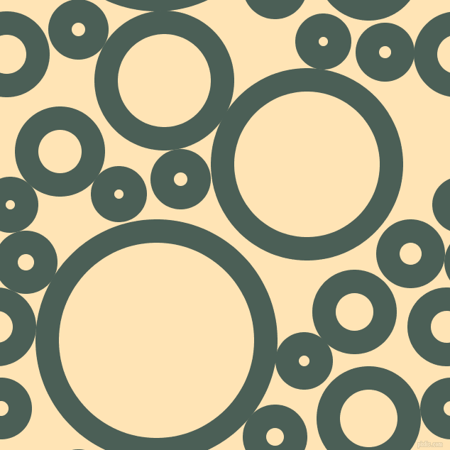 bubbles, circles, sponge, big, medium, small, 33 pixel line width, Viridian Green and Moccasin circles bubbles sponge soap seamless tileable