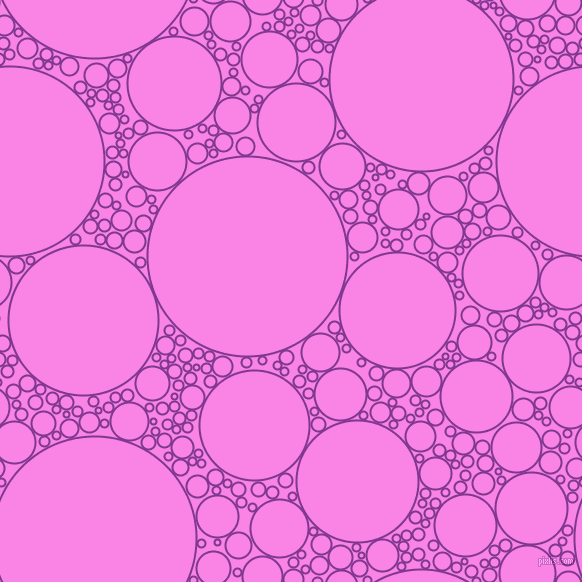 bubbles, circles, sponge, big, medium, small, 2 pixel line width, Vivid Violet and Pale Magenta circles bubbles sponge soap seamless tileable