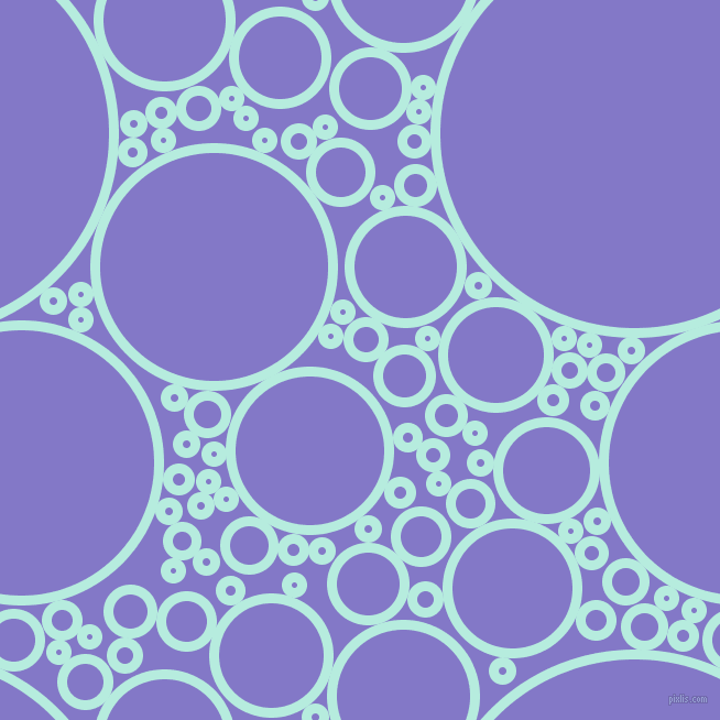 bubbles, circles, sponge, big, medium, small, 9 pixel line width, Water Leaf and Moody Blue circles bubbles sponge soap seamless tileable
