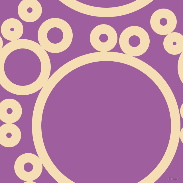 bubbles, circles, sponge, big, medium, small, 33 pixel line width, Wheat and Violet Blue circles bubbles sponge soap seamless tileable