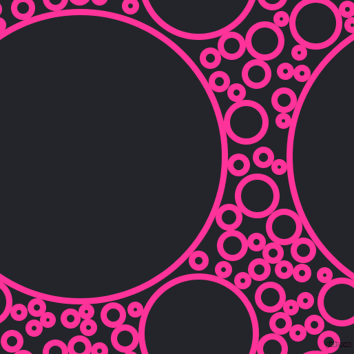 bubbles, circles, sponge, big, medium, small, 9 pixel line width, Wild Strawberry and Black Russian circles bubbles sponge soap seamless tileable
