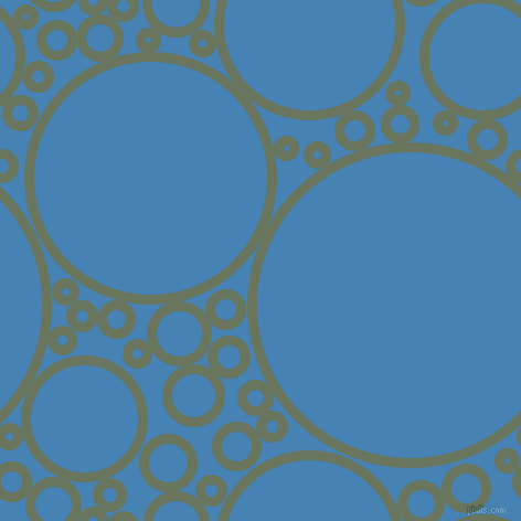 bubbles, circles, sponge, big, medium, small, 9 pixel line width, Willow Grove and Steel Blue circles bubbles sponge soap seamless tileable