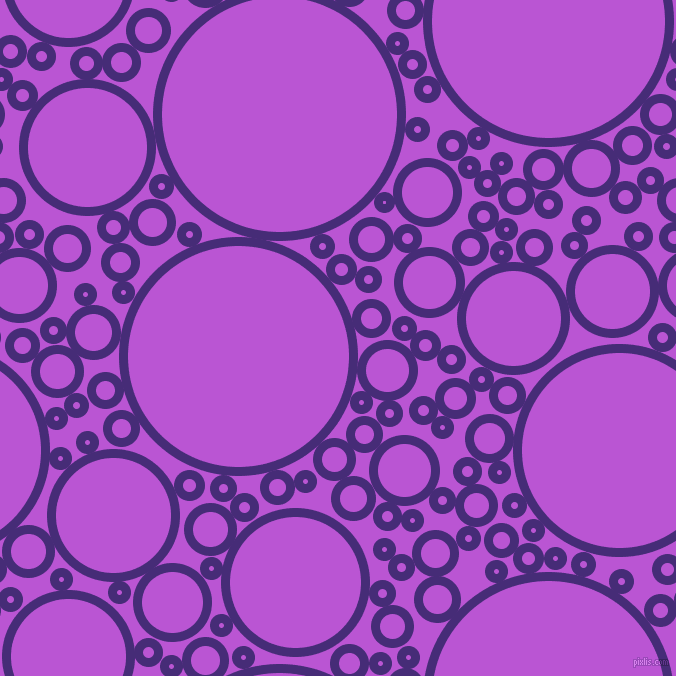 bubbles, circles, sponge, big, medium, small, 9 pixel line width, Windsor and Medium Orchid circles bubbles sponge soap seamless tileable