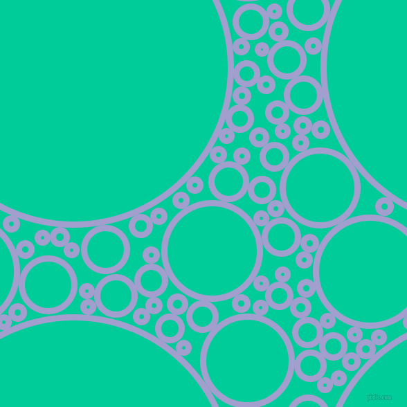 bubbles, circles, sponge, big, medium, small, 9 pixel line width, Wistful and Caribbean Green circles bubbles sponge soap seamless tileable