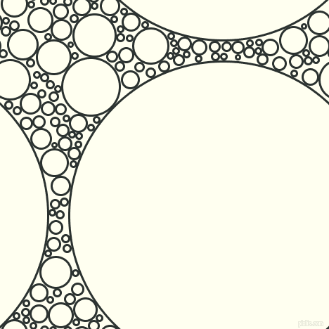 bubbles, circles, sponge, big, medium, small, 3 pixel line width, Woodsmoke and Ivory circles bubbles sponge soap seamless tileable