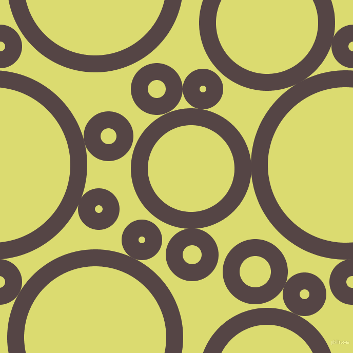 bubbles, circles, sponge, big, medium, small, 33 pixel line width, Woody Brown and Goldenrod circles bubbles sponge soap seamless tileable