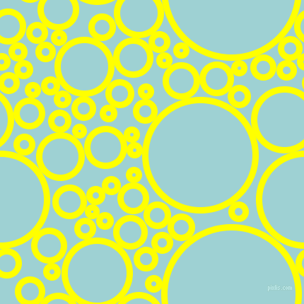 bubbles, circles, sponge, big, medium, small, 9 pixel line width, Yellow and Morning Glory circles bubbles sponge soap seamless tileable