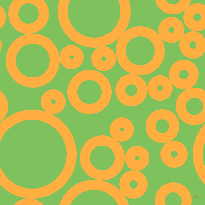bubbles, circles, sponge, big, medium, small, 33 pixel line width, Yellow Orange and Mantis circles bubbles sponge soap seamless tileable