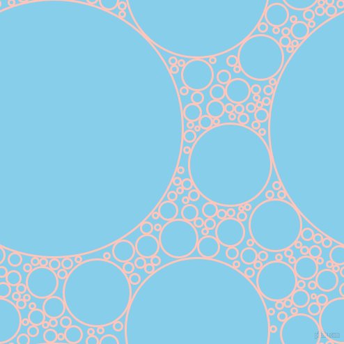 bubbles, circles, sponge, big, medium, small, 3 pixel line width, Your Pink and Sky Blue circles bubbles sponge soap seamless tileable