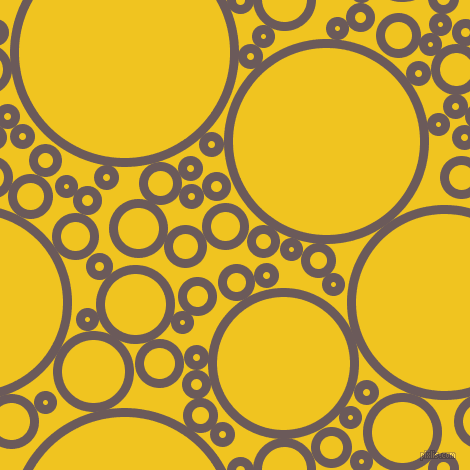bubbles, circles, sponge, big, medium, small, 9 pixel line width, Zambezi and Moon Yellow circles bubbles sponge soap seamless tileable
