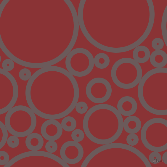 bubbles, circles, sponge, big, medium, small, 17 pixel line width, Zambezi and Old Brick circles bubbles sponge soap seamless tileable