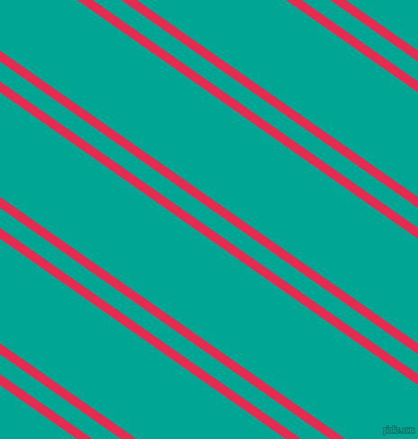 145 degree angle dual stripe lines, 10 pixel lines width, 18 and 95 pixel line spacingAmaranth and Persian Green dual two line striped seamless tileable