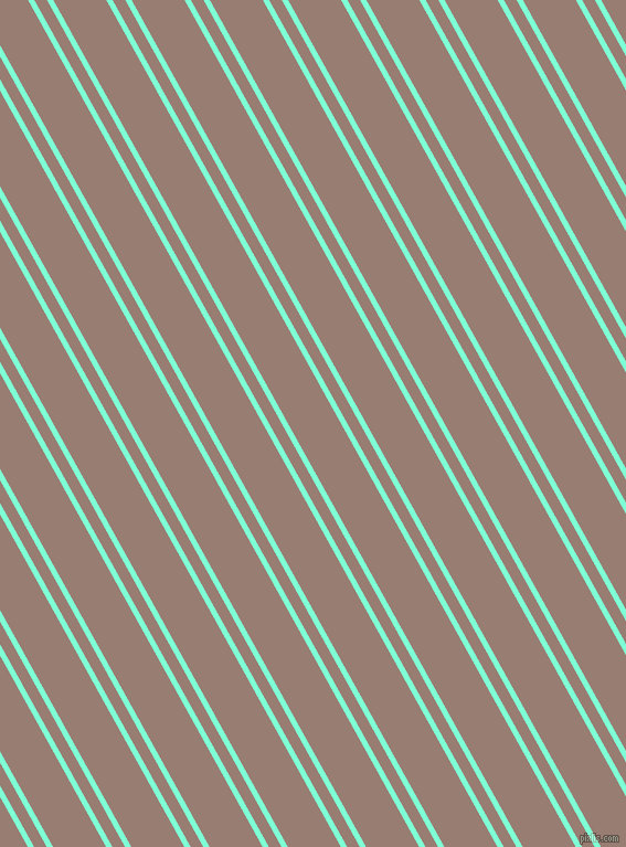 119 degree angles dual stripes lines, 5 pixel lines width, 10 and 42 pixels line spacing, Aquamarine and Hemp dual two line striped seamless tileable