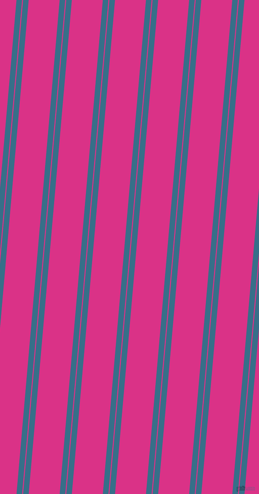 85 degree angles dual stripes lines, 11 pixel lines width, 2 and 61 pixels line spacingAstral and Deep Cerise dual two line striped seamless tileable