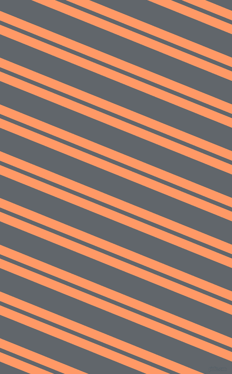 158 degree angles dual striped lines, 18 pixel lines width, 8 and 44 pixels line spacing, Atomic Tangerine and Shuttle Grey dual two line striped seamless tileable