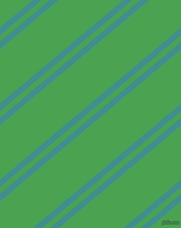 40 degree angles dual striped line, 12 pixel line width, 10 and 84 pixels line spacing, Blue Chill and Fruit Salad dual two line striped seamless tileable