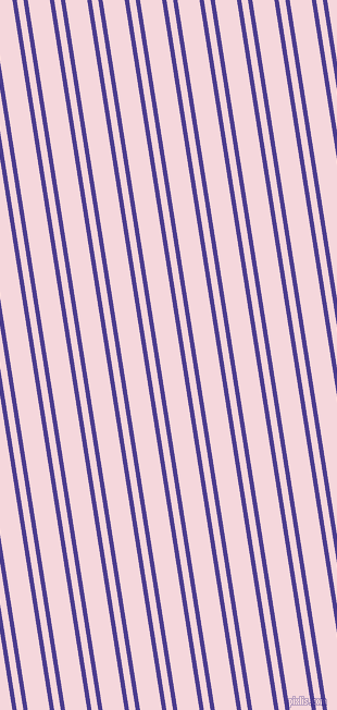 99 degree angle dual stripe line, 4 pixel line width, 6 and 20 pixel line spacing, Blue Gem and Cherub dual two line striped seamless tileable