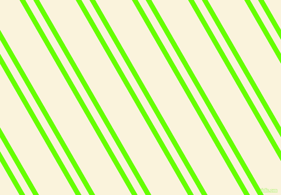 120 degree angles dual stripe lines, 10 pixel lines width, 14 and 64 pixels line spacing, Bright Green and Off Yellow dual two line striped seamless tileable