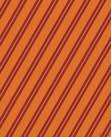60 degree angles dual stripe lines, 8 pixel lines width, 4 and 28 pixels line spacing, Bright Red and Tahiti Gold dual two line striped seamless tileable