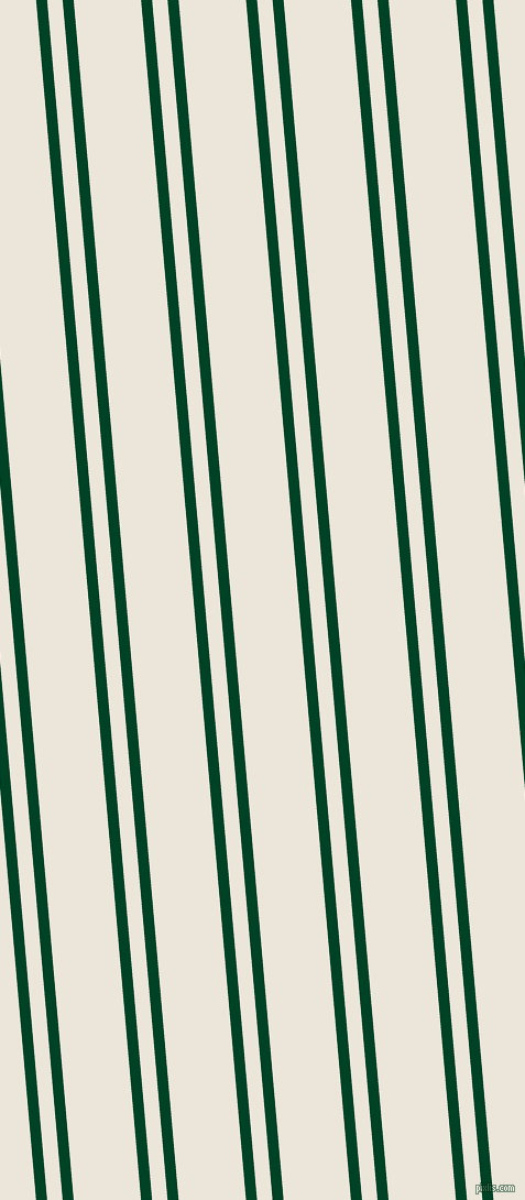95 degree angle dual striped lines, 10 pixel lines width, 14 and 61 pixel line spacing, British Racing Green and Soapstone dual two line striped seamless tileable