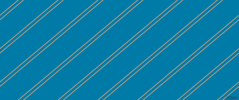 40 degree angle dual stripe line, 3 pixel line width, 8 and 69 pixel line spacing, Bronco and Cerulean dual two line striped seamless tileable