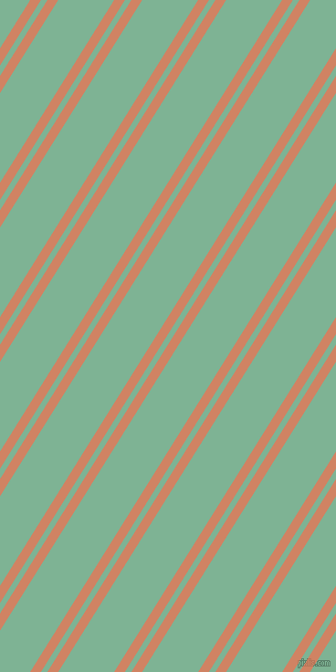 58 degree angles dual stripe line, 10 pixel line width, 6 and 52 pixels line spacing, Burning Sand and Padua dual two line striped seamless tileable