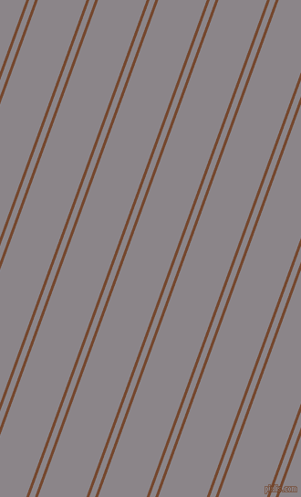 70 degree angle dual striped line, 3 pixel line width, 6 and 50 pixel line spacing, Cape Palliser and Taupe Grey dual two line striped seamless tileable