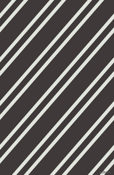 49 degree angles dual striped line, 11 pixel line width, 18 and 52 pixels line spacing, Catskill White and Eclipse dual two line striped seamless tileable