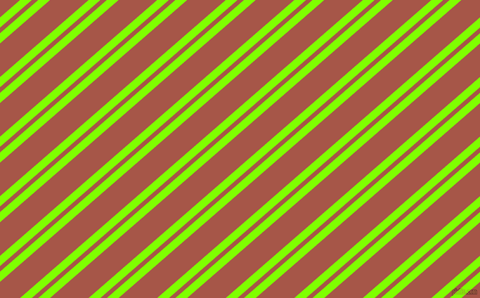 41 degree angle dual stripe line, 11 pixel line width, 6 and 36 pixel line spacing, Chartreuse and Crail dual two line striped seamless tileable