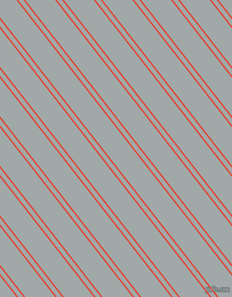 128 degree angle dual striped lines, 2 pixel lines width, 6 and 34 pixel line spacing, Cinnabar and Hit Grey dual two line striped seamless tileable