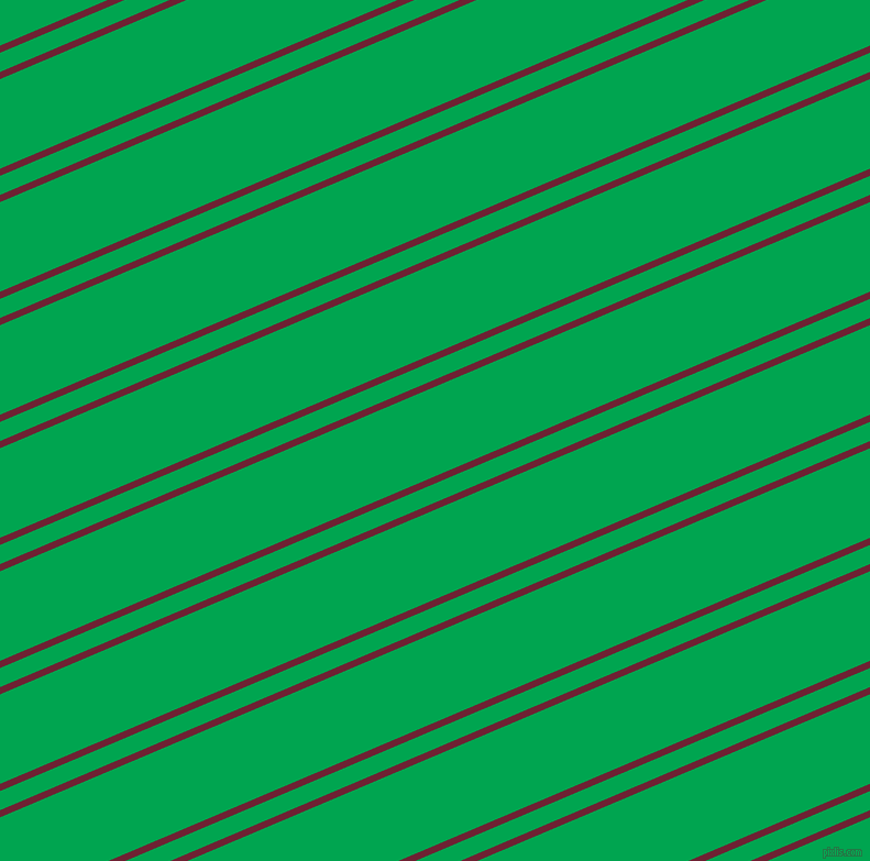 23 degree angle dual stripes lines, 6 pixel lines width, 16 and 75 pixel line spacing, Claret and Pigment Green dual two line striped seamless tileable