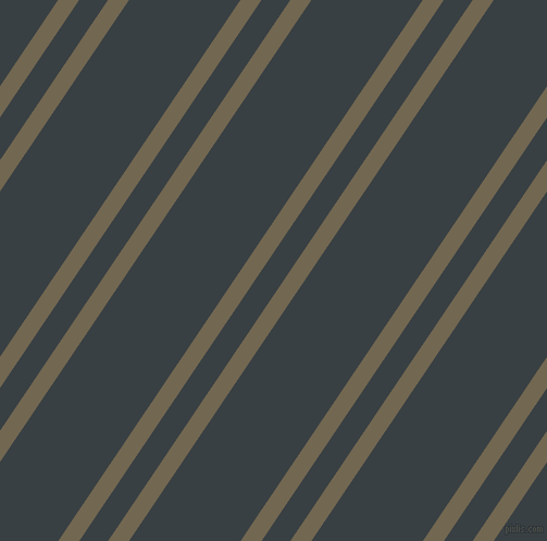 56 degree angle dual stripes line, 16 pixel line width, 22 and 85 pixel line spacing, Coffee and Charade dual two line striped seamless tileable