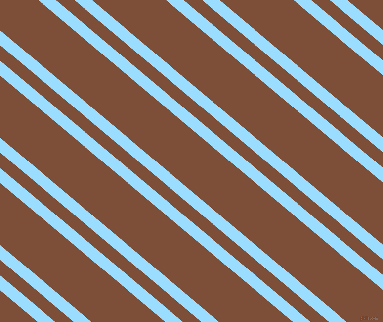 140 degree angles dual stripe lines, 23 pixel lines width, 24 and 96 pixels line spacing, Columbia Blue and Cigar dual two line striped seamless tileable