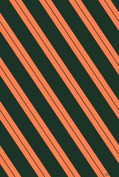 124 degree angles dual stripes line, 17 pixel line width, 2 and 50 pixels line spacing, Coral and Cardin Green dual two line striped seamless tileable
