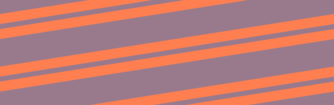 9 degree angles dual stripe line, 32 pixel line width, 16 and 88 pixels line spacing, Coral and Mountbatten Pink dual two line striped seamless tileable