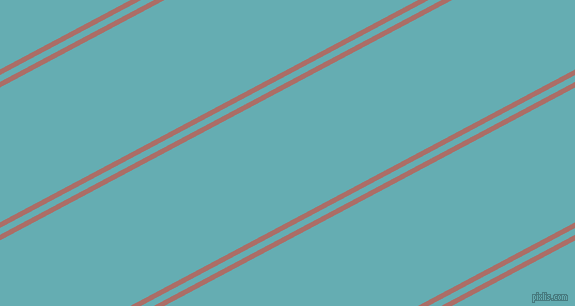 28 degree angles dual striped lines, 5 pixel lines width, 6 and 119 pixels line spacing, Coral Tree and Fountain Blue dual two line striped seamless tileable