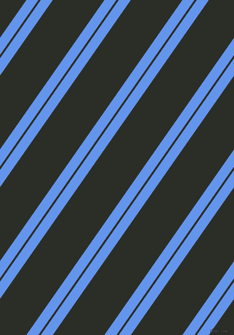 55 degree angle dual striped line, 20 pixel line width, 4 and 86 pixel line spacing, Cornflower Blue and Marshland dual two line striped seamless tileable