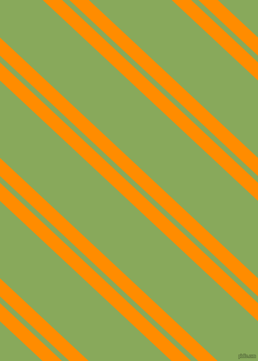 137 degree angle dual stripe lines, 27 pixel lines width, 10 and 115 pixel line spacing, Dark Orange and Chelsea Cucumber dual two line striped seamless tileable