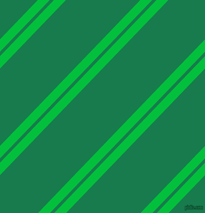 46 degree angle dual stripe lines, 17 pixel lines width, 6 and 106 pixel line spacing, Dark Pastel Green and Salem dual two line striped seamless tileable