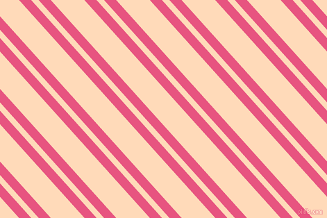 132 degree angles dual stripes lines, 13 pixel lines width, 8 and 36 pixels line spacing, Dark Pink and Peach Puff dual two line striped seamless tileable