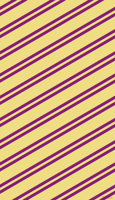 30 degree angles dual stripes lines, 10 pixel lines width, 8 and 38 pixels line spacing, Dark Purple and Light Goldenrod dual two line striped seamless tileable