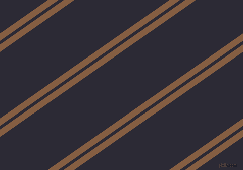 35 degree angles dual stripe line, 12 pixel line width, 6 and 108 pixels line spacing, Dark Wood and Haiti dual two line striped seamless tileable