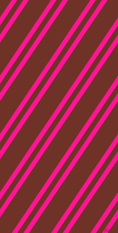 56 degree angles dual stripes lines, 15 pixel lines width, 16 and 59 pixels line spacing, Deep Pink and Pueblo dual two line striped seamless tileable