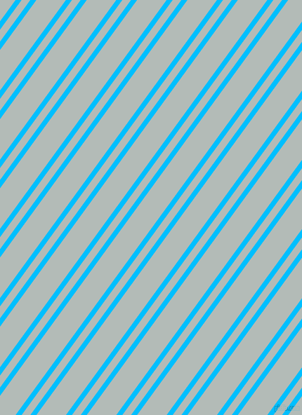 54 degree angle dual stripes lines, 7 pixel lines width, 10 and 34 pixel line spacing, Deep Sky Blue and Loblolly dual two line striped seamless tileable