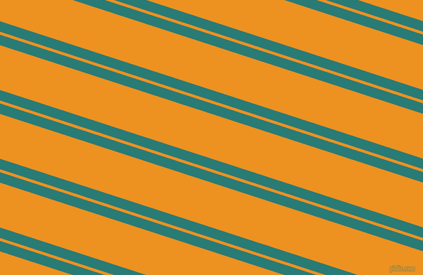162 degree angle dual stripes line, 14 pixel line width, 4 and 60 pixel line spacing, Elm and Carrot Orange dual two line striped seamless tileable