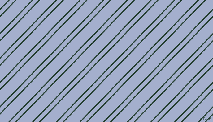 46 degree angles dual stripe lines, 4 pixel lines width, 12 and 35 pixels line spacing, English Holly and Echo Blue dual two line striped seamless tileable