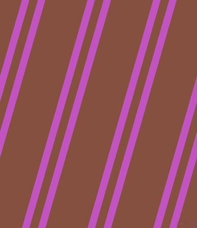 74 degree angles dual stripe lines, 14 pixel lines width, 16 and 79 pixels line spacing, Fuchsia and Ironstone dual two line striped seamless tileable