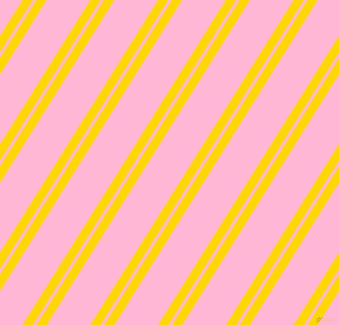 58 degree angle dual stripes lines, 18 pixel lines width, 6 and 76 pixel line spacing, Gold and Cotton Candy dual two line striped seamless tileable