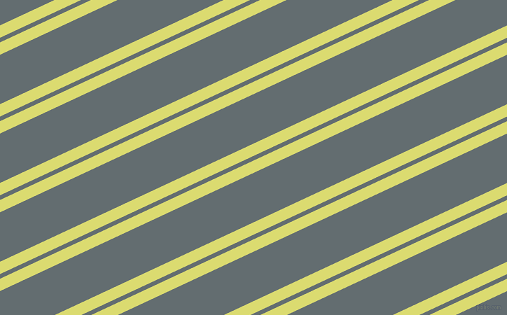 25 degree angle dual stripes lines, 16 pixel lines width, 6 and 64 pixel line spacing, Goldenrod and Pale Sky dual two line striped seamless tileable