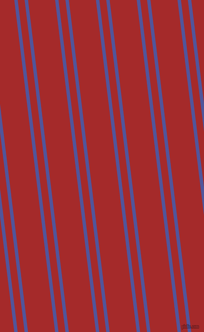 97 degree angles dual striped line, 7 pixel line width, 14 and 55 pixels line spacing, Governor Bay and Brown dual two line striped seamless tileable